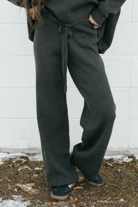 Kaydee Sweater Pants-Heathered Charcoal