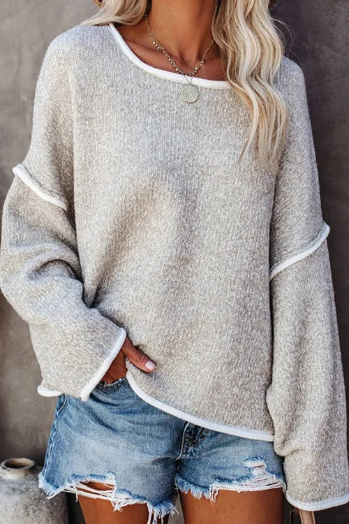 Keep You Close Drop Shoulder Knit Sweater