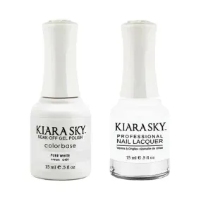 Kiara Sky Classic Gel & Polish Duo - #401 Pure White