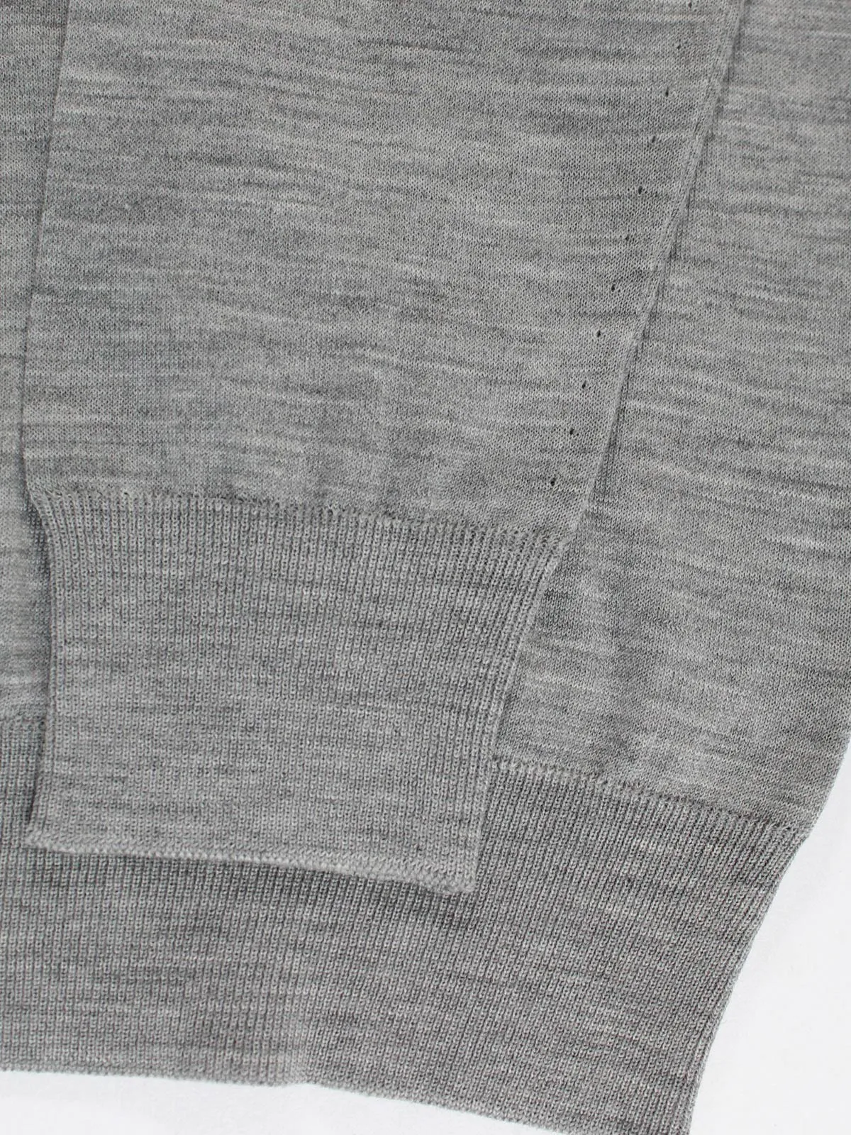 Kiton Sweater Gray 14 Micron Wool V-Neck - EU 50/ M SALE