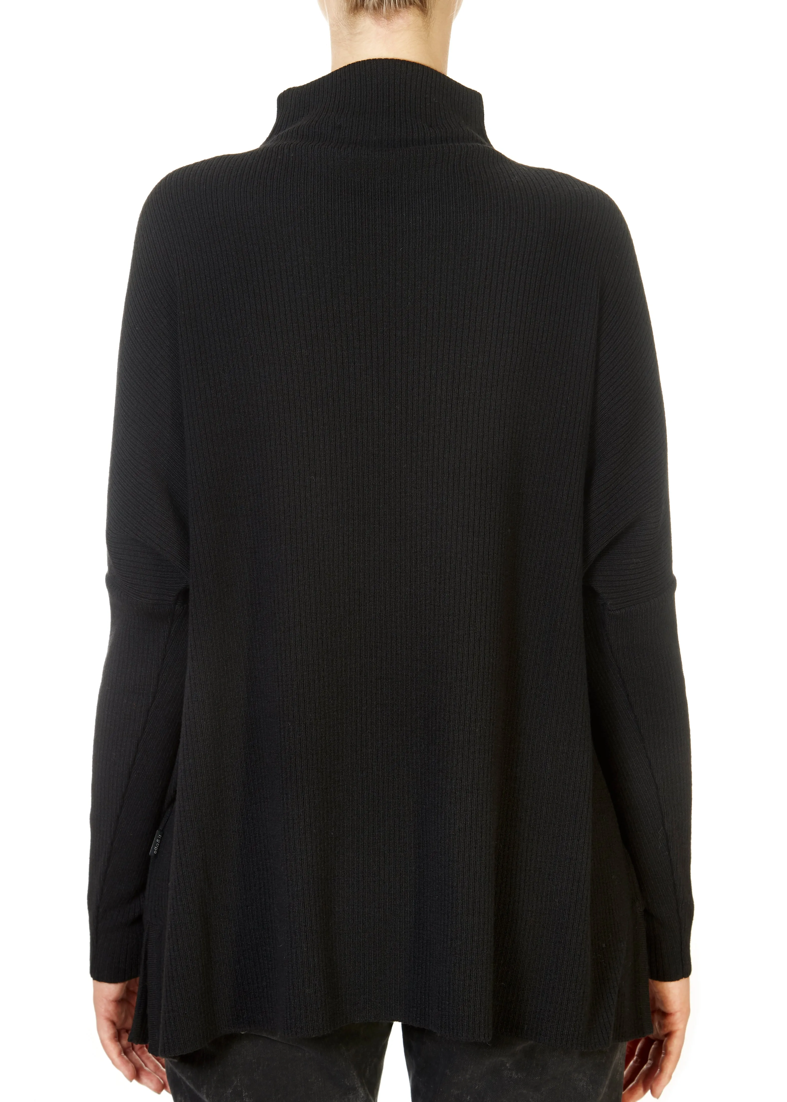 'Krisy' Black Merino Sweater