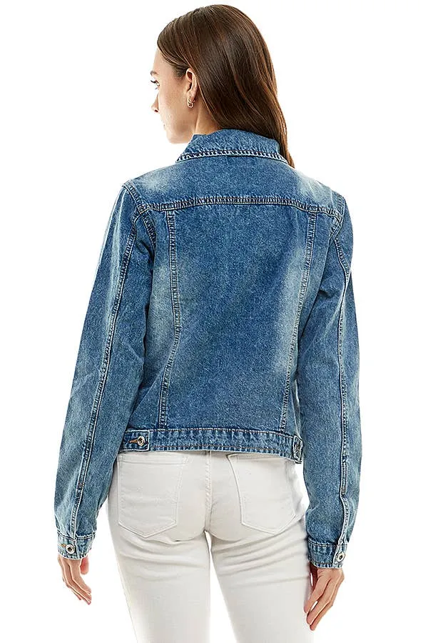 Ladies Casual Denim Jacket