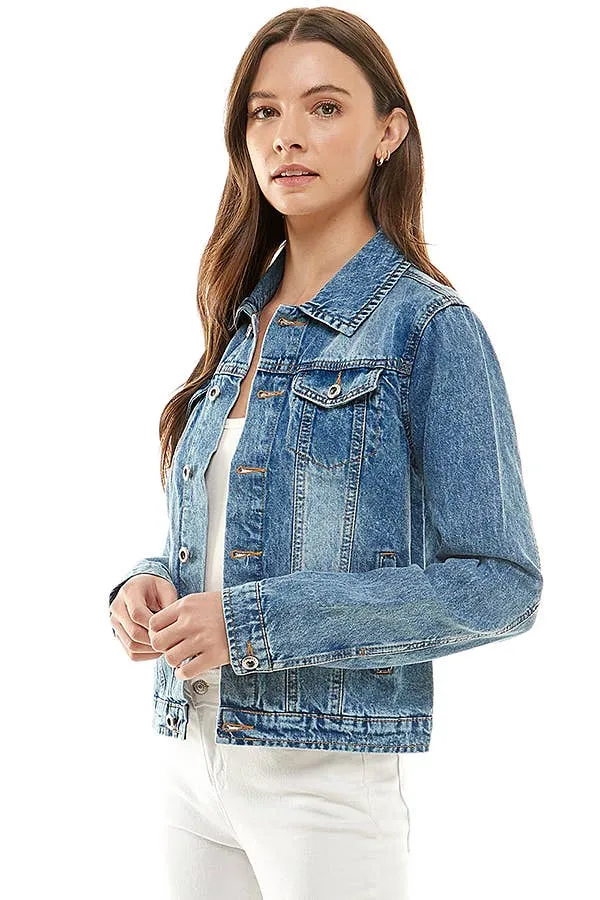 Ladies Casual Denim Jacket