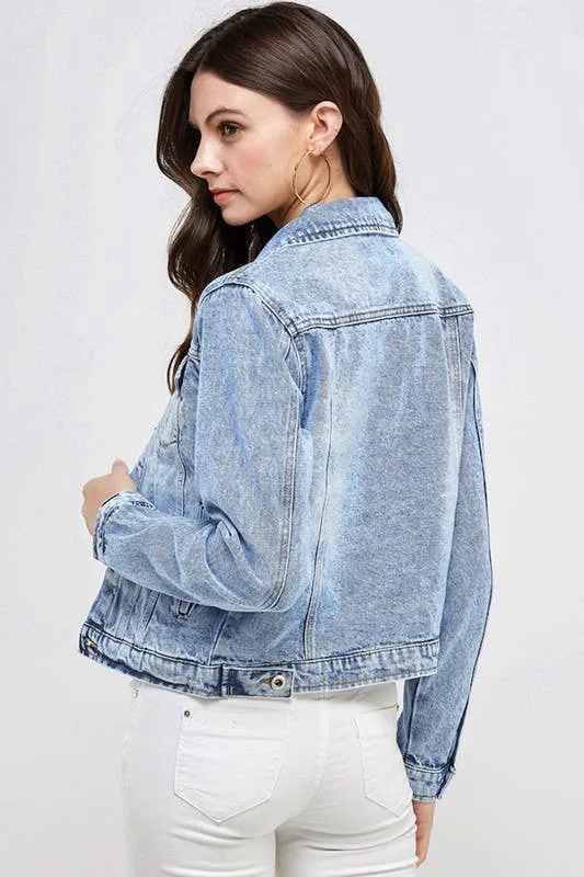 Ladies Casual Denim Jacket