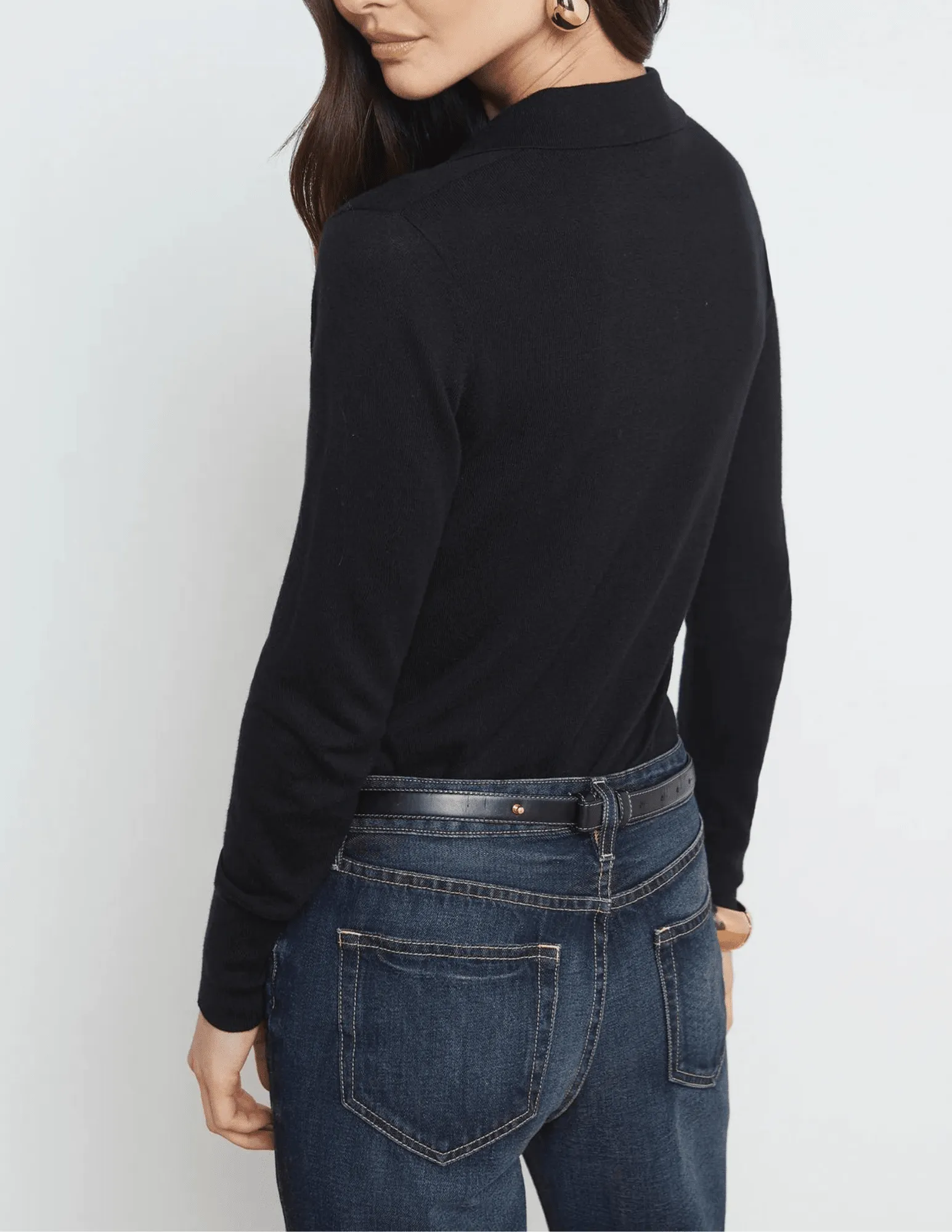 L'Agence Sterling Collared Sweater