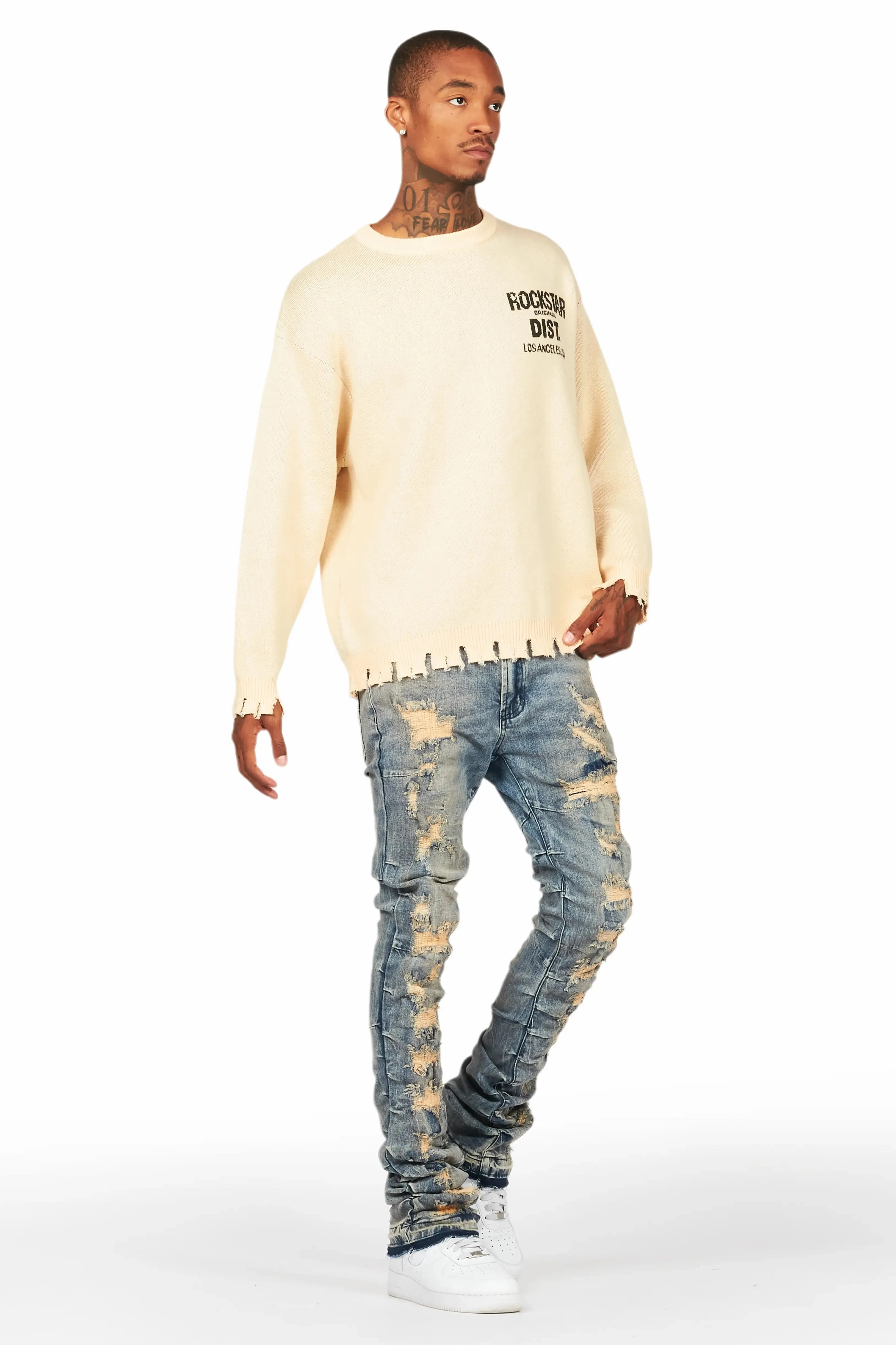 Lake Beige Knit Sweater