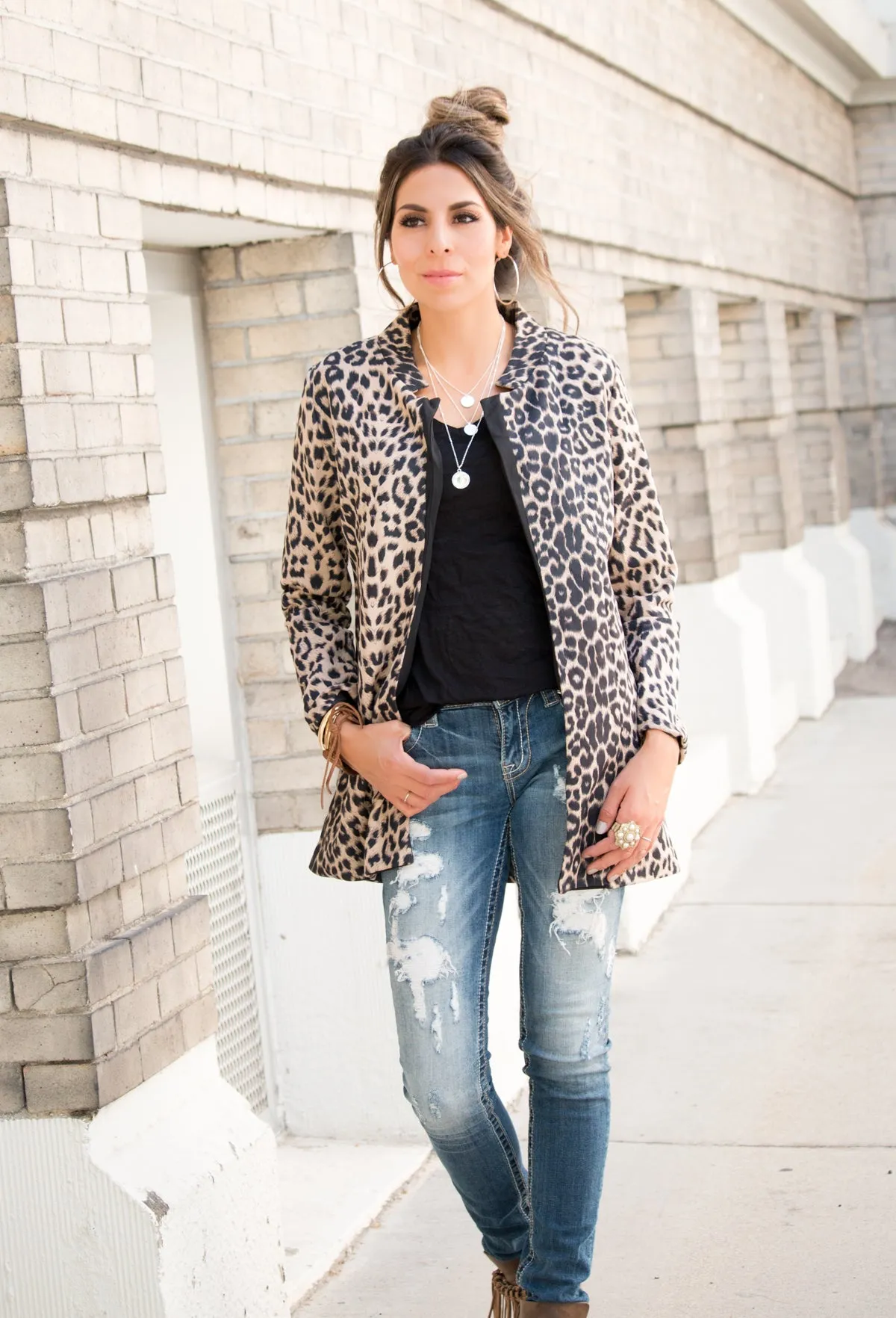 Leopard Blazer