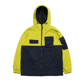 LIGHT POCKET HOODED JACKET LIME / CHARCOAL