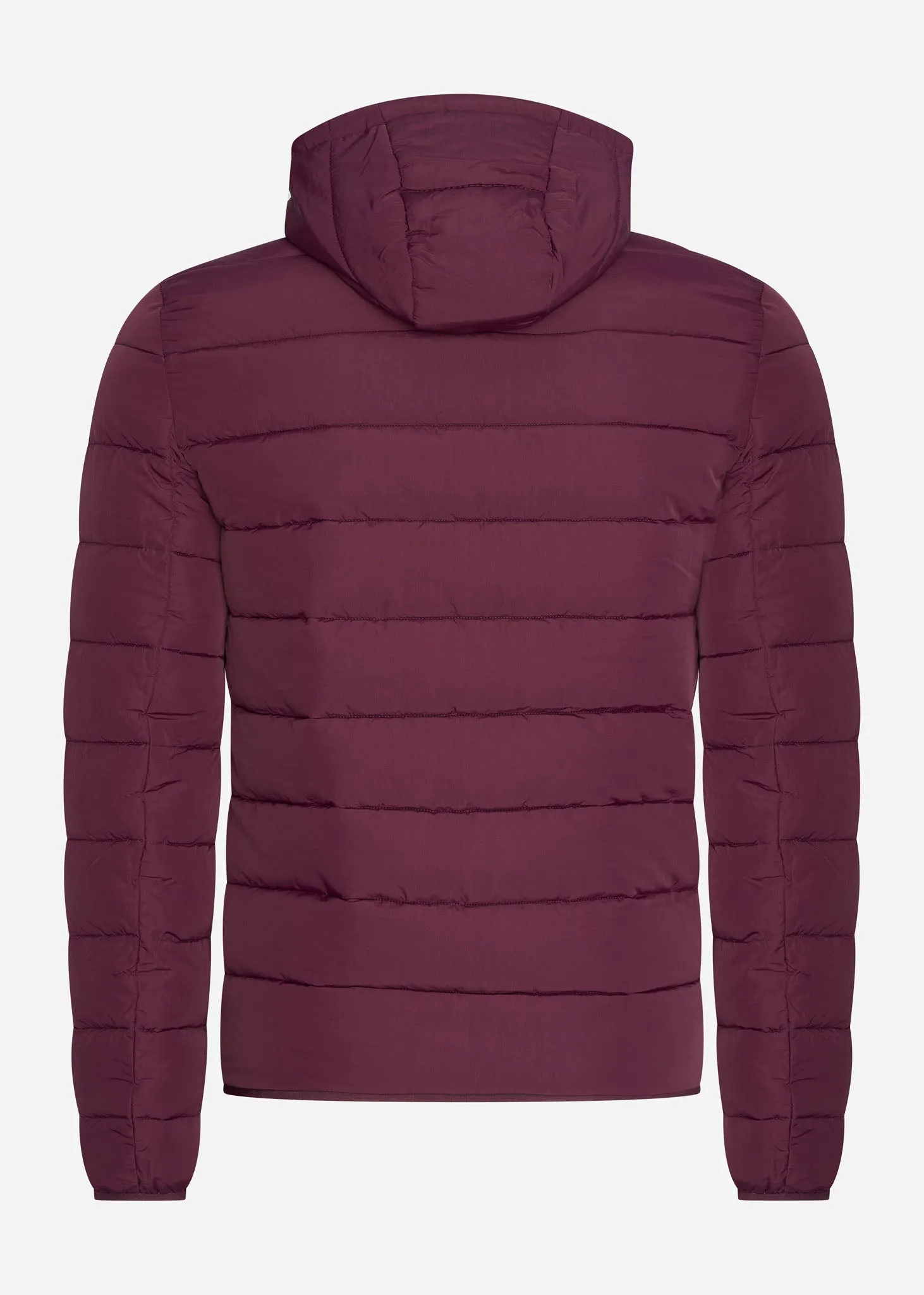 Lightweight puffer jacket - burgundy