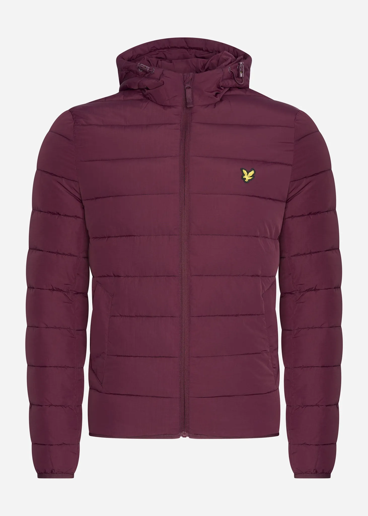 Lightweight puffer jacket - burgundy