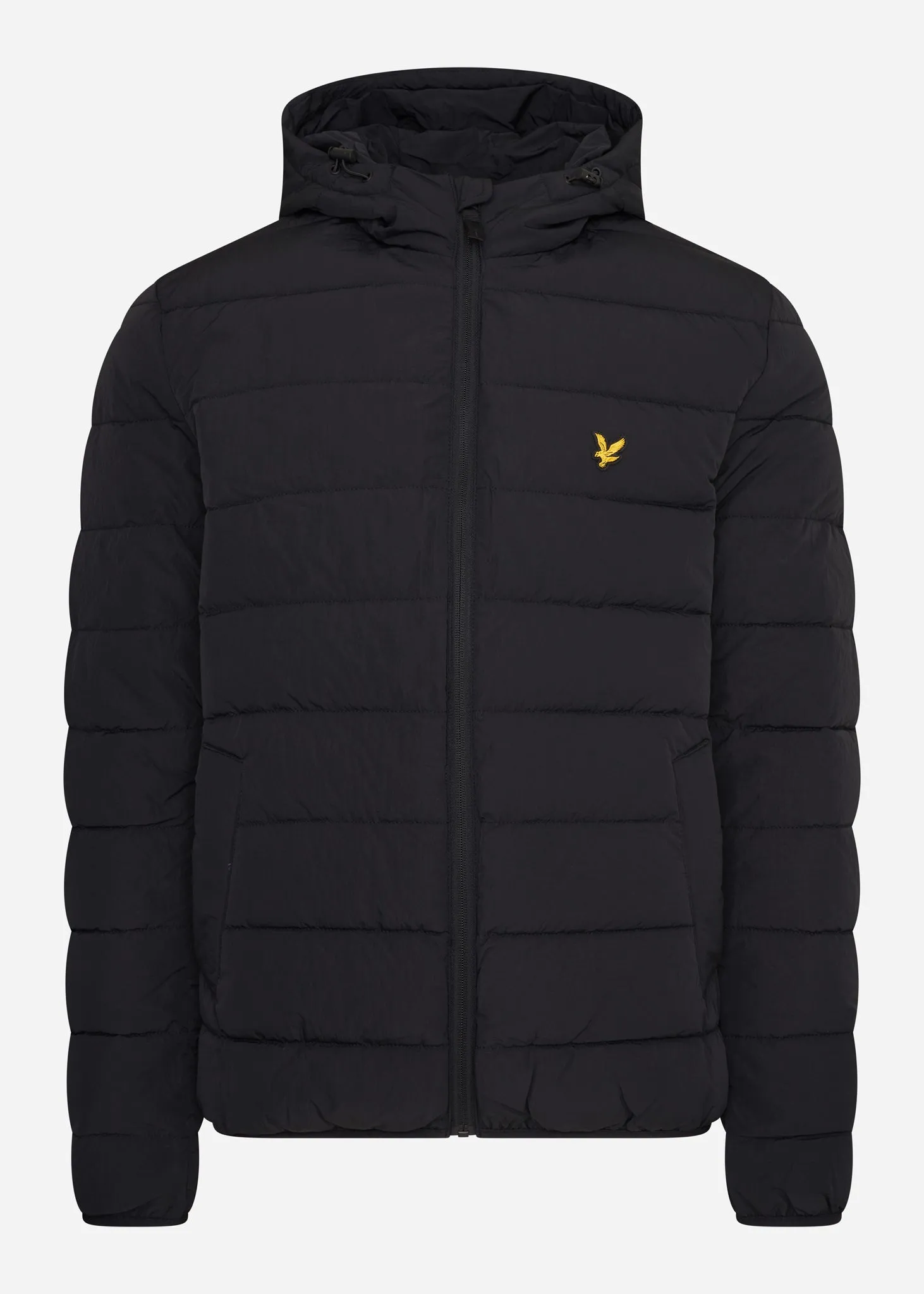 Lightweight puffer jacket - jet black