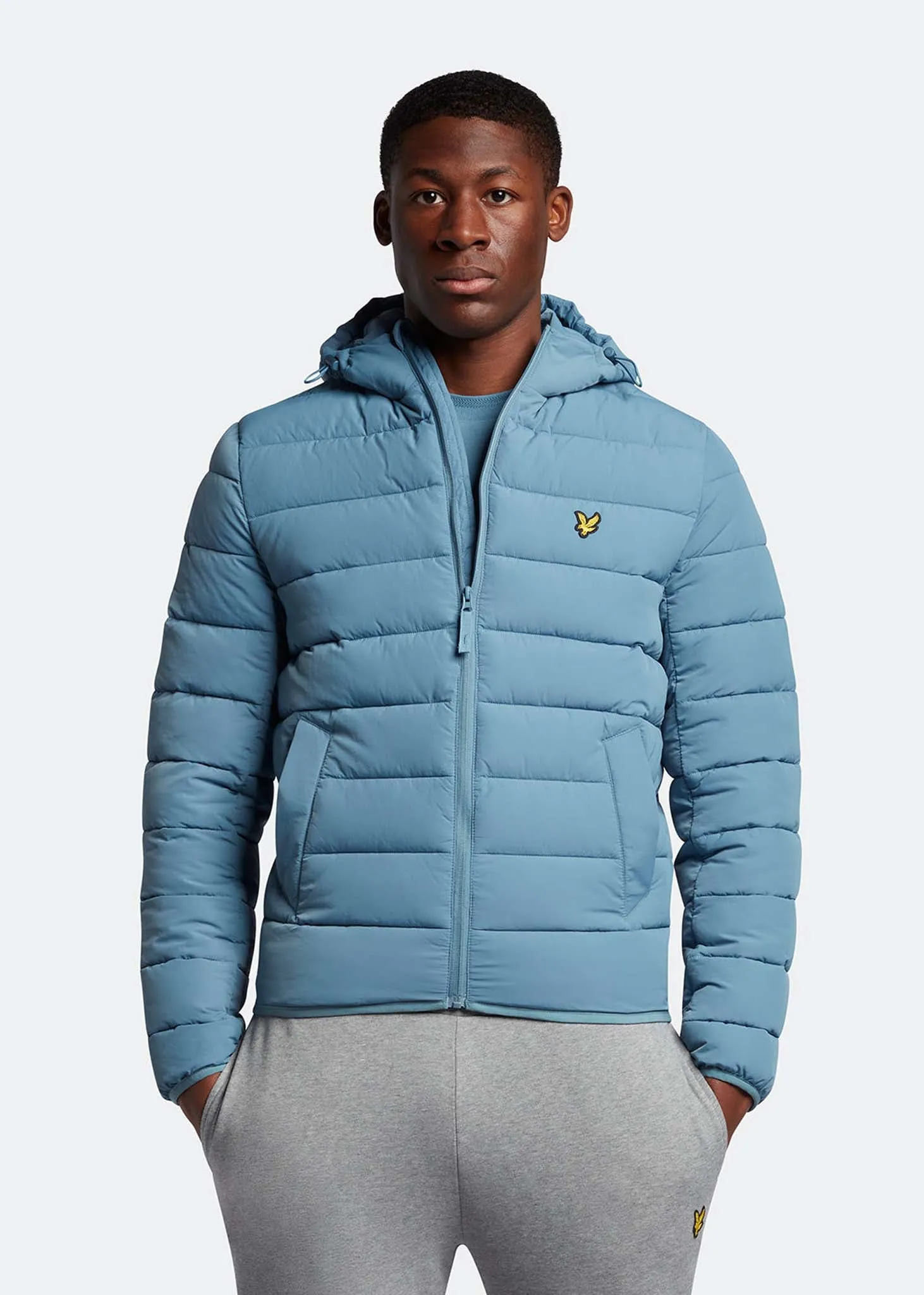 Lightweight puffer jacket - skipton blue