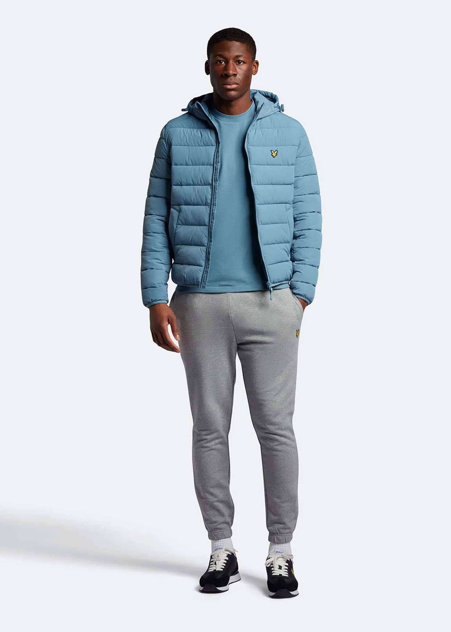 Lightweight puffer jacket - skipton blue