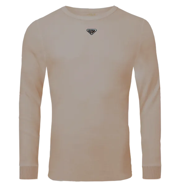 Long Sleeve T-Shirt with Metal Plate