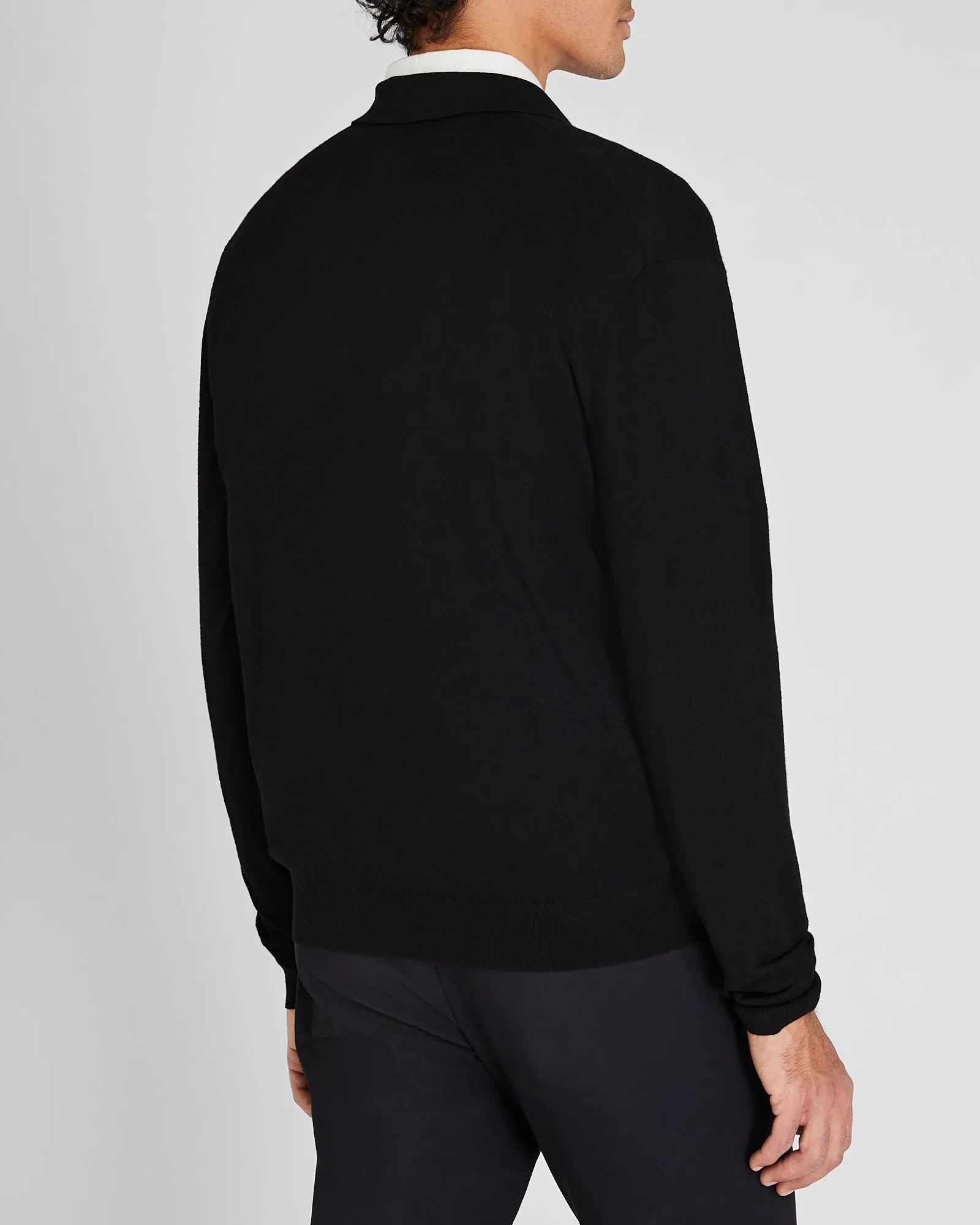 Long-Sleeve Tech Sweater Polo