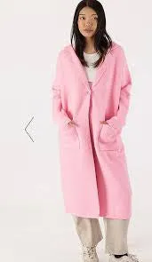 Lyle & Luxe Jimmi Pink Long Cardigan Coat