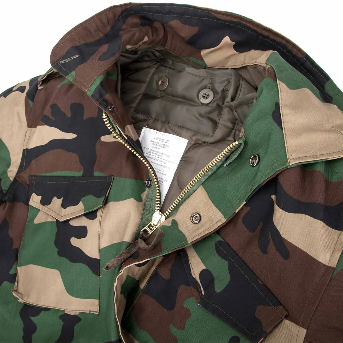 M65 Field Jacket with Detachable Liner Woodland Camo