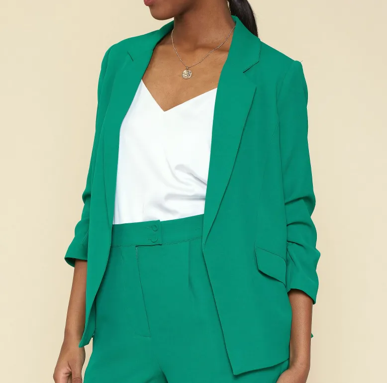 Main Attraction Pleated Blazer