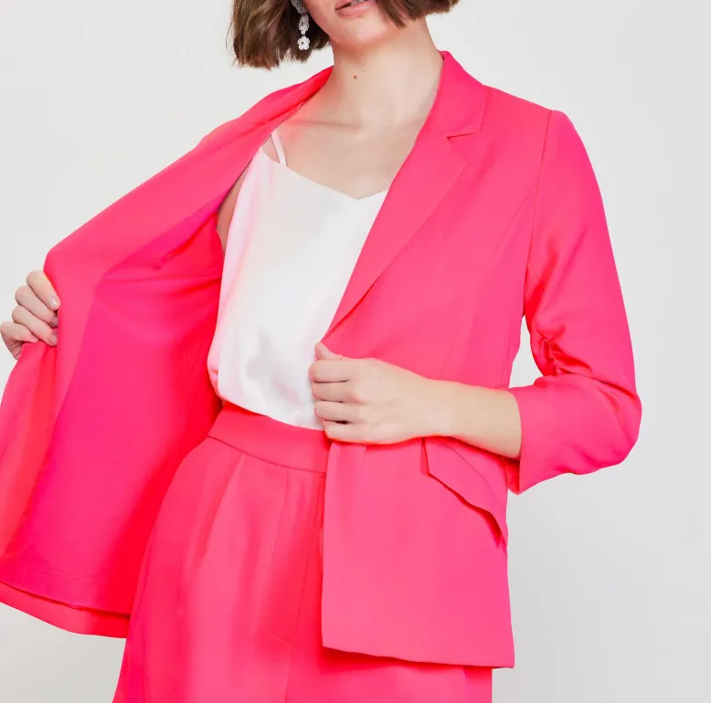 Main Attraction Pleated Blazer