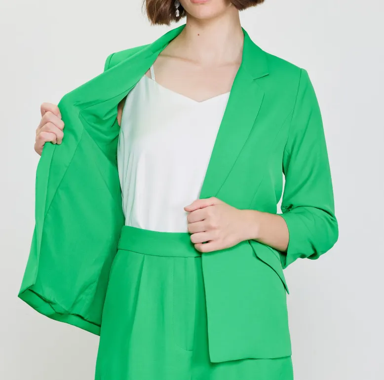 Main Attraction Pleated Blazer