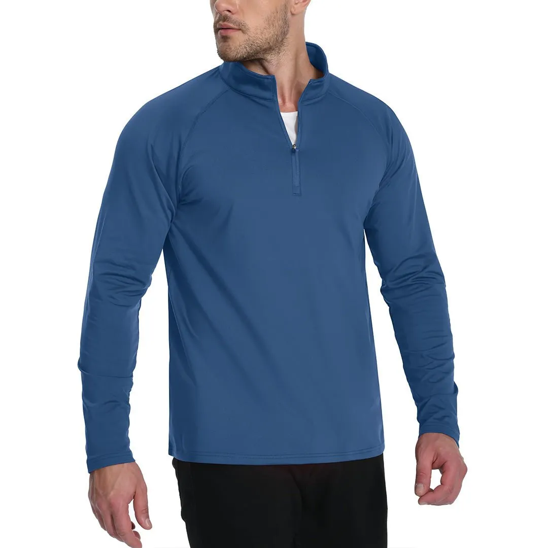 Men's 1/4 Zip Athletic Pullover Fleece Lined Sweatshirts
