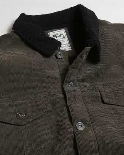 MENS CASUAL CORDUROY LINED TRUCKER JACKET