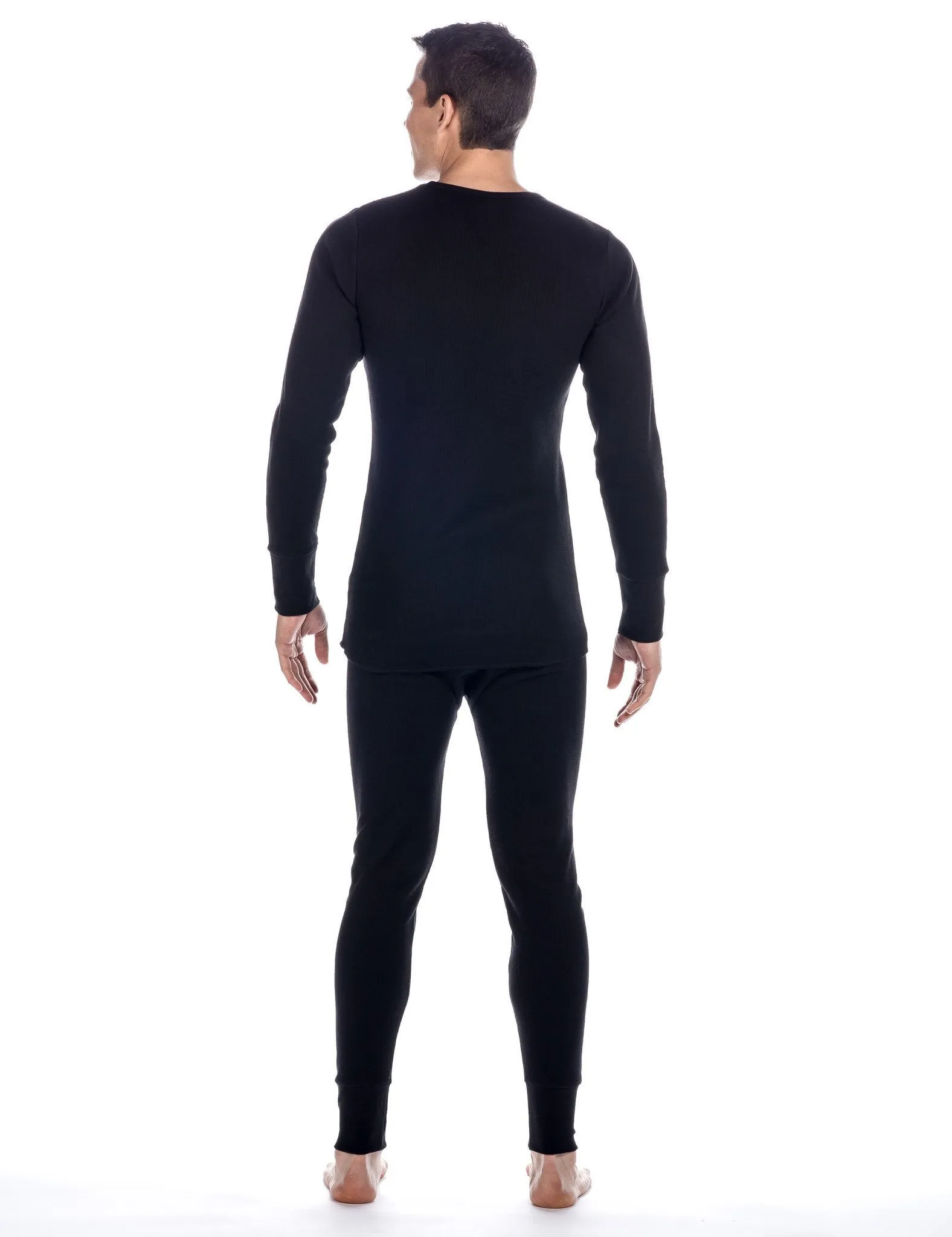 Men's Extreme Cold Waffle Knit Thermal Top and Bottom Set