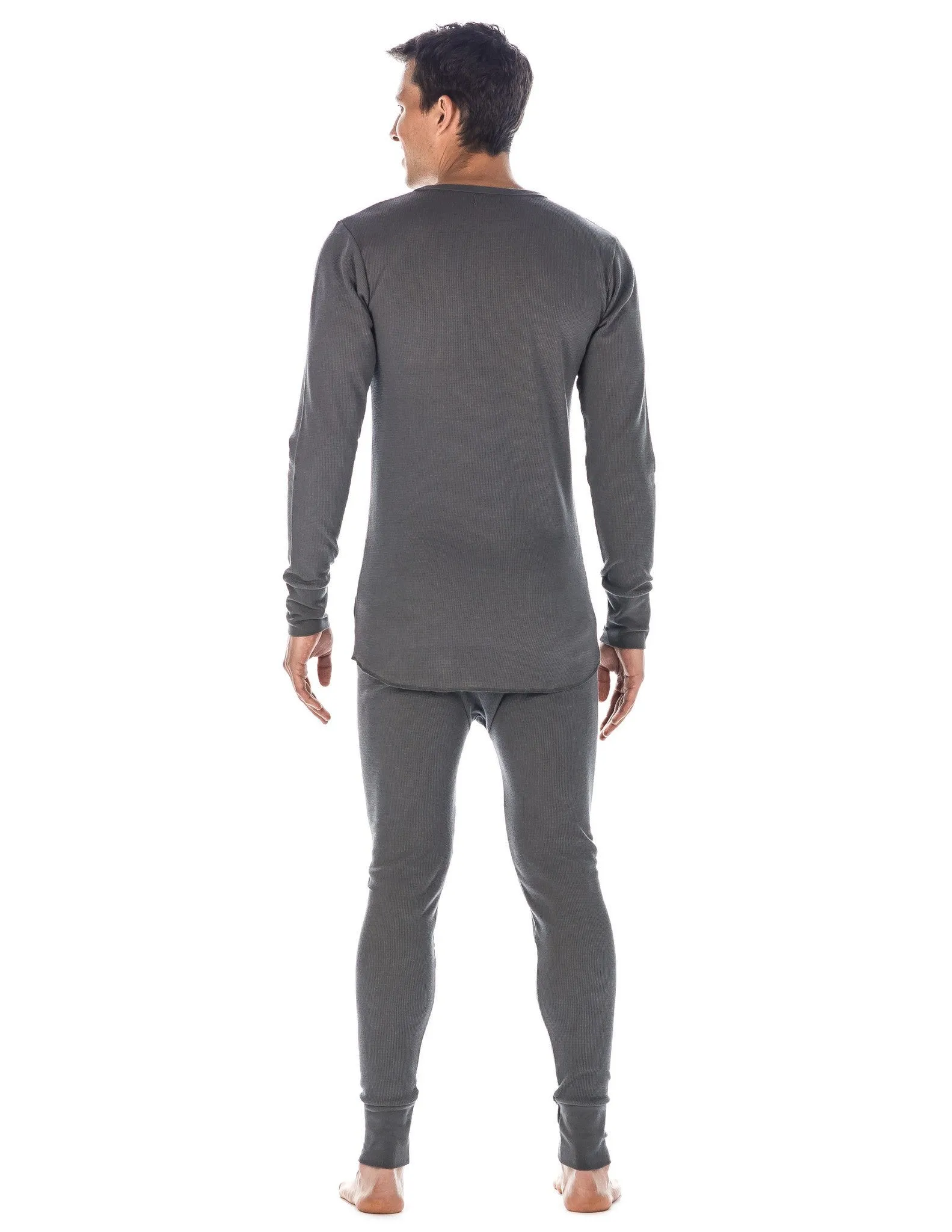 Men's Extreme Cold Waffle Knit Thermal Top and Bottom Set