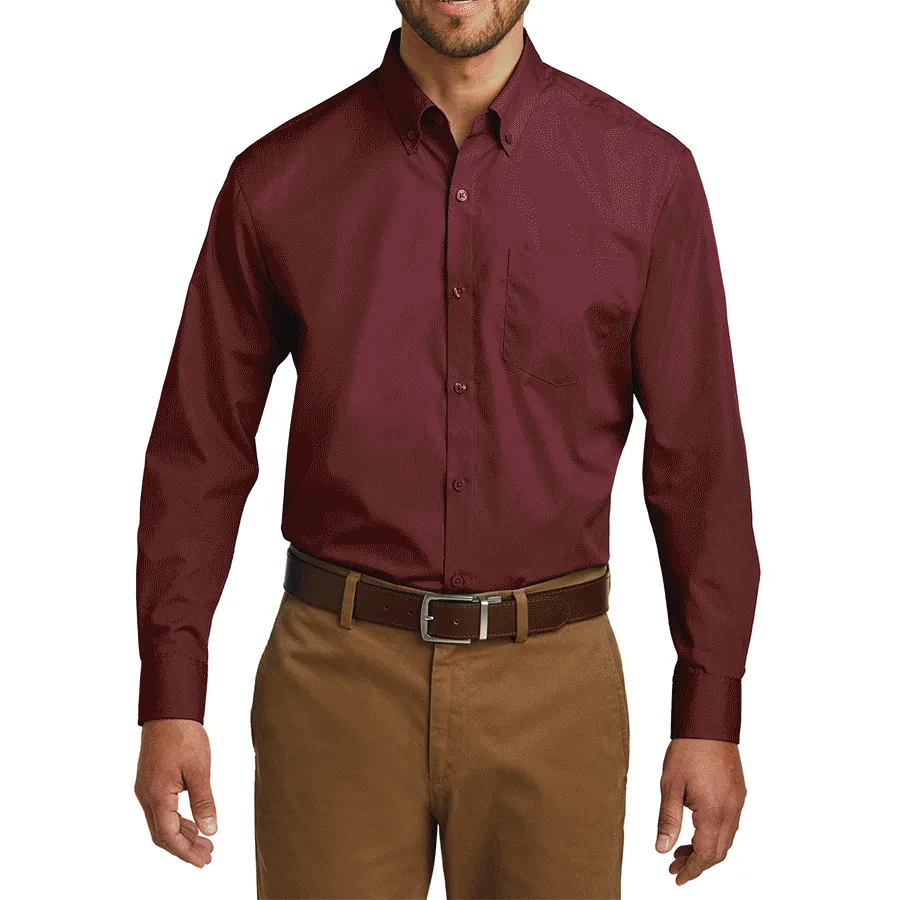 Men's Long Sleeve Carefree Poplin Shirt