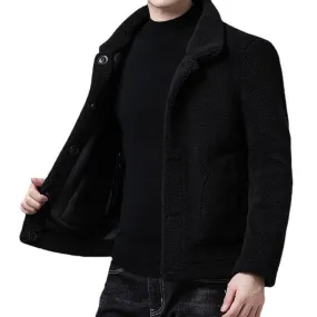 Men's Reversible Grain Fleece Padded Jacket 09190653YM