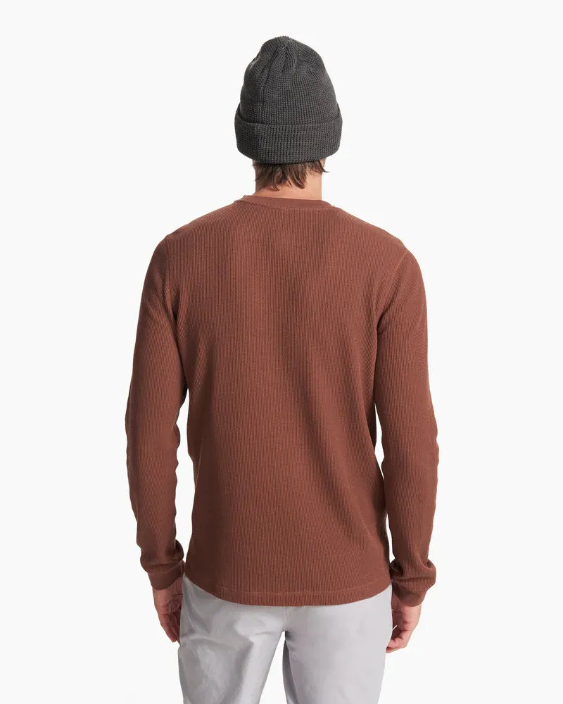 Men's Waffle Crew Long-Sleeve Shirt