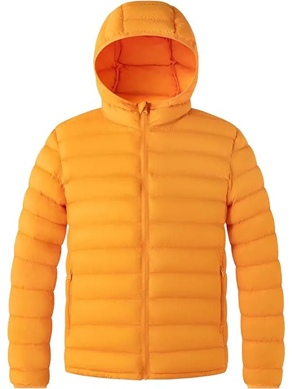 Men's Winter Jacket Hooded Lightweight Winter Coat Packable Puffer Jacket