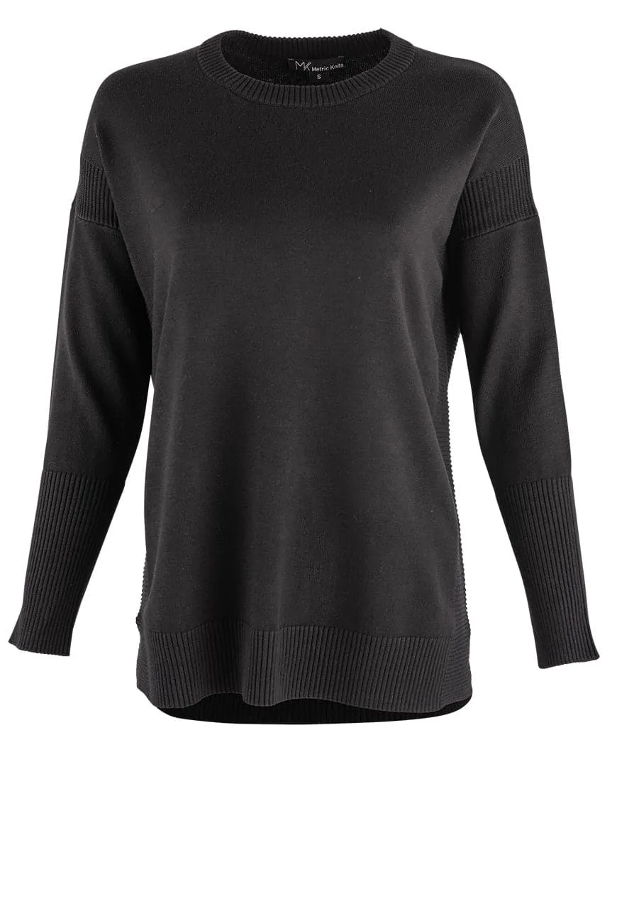 Metric Long Sleeve Crew Neck Sweater