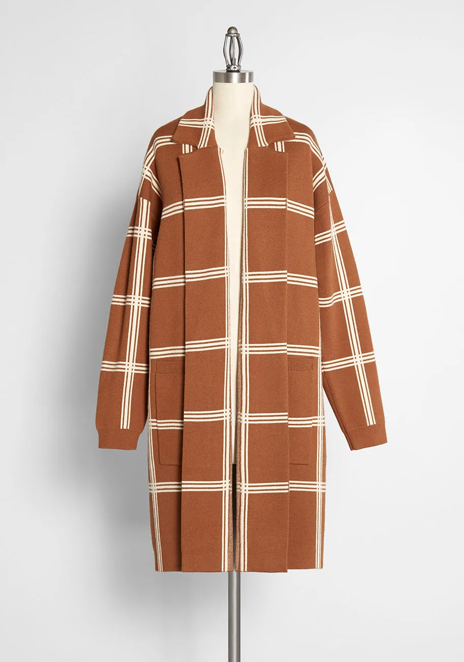 Mid-Century Modern Love Sweater Coat