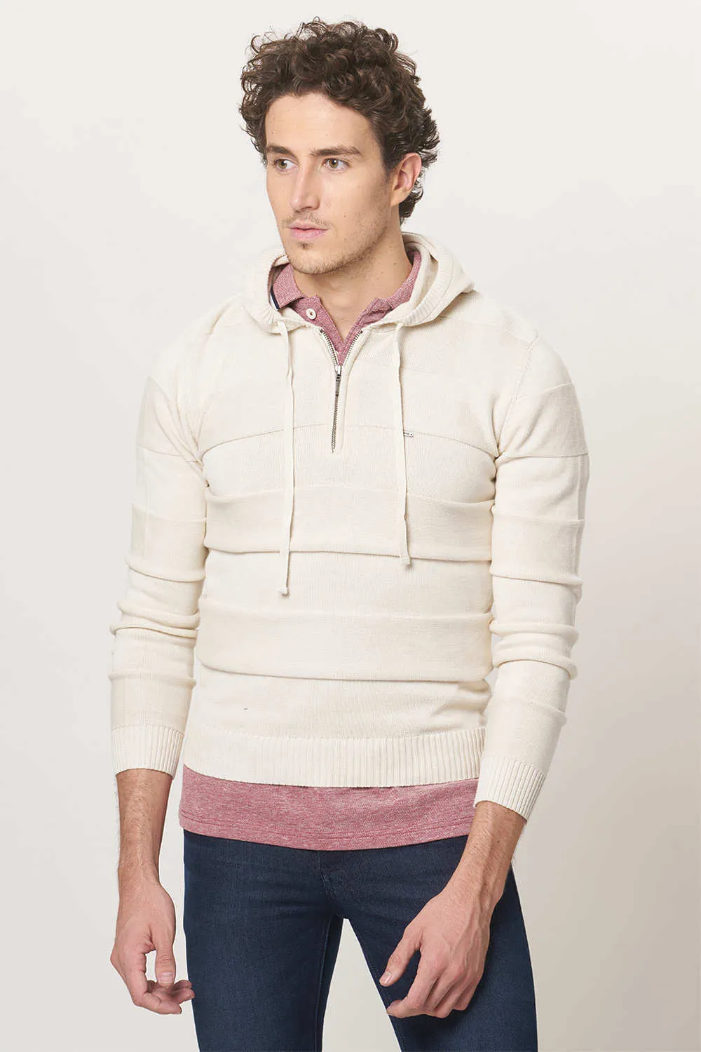 Muscle Fit Hooded Sweater