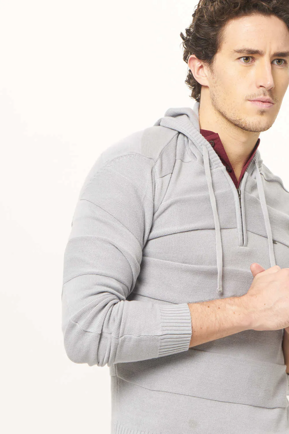 Muscle Fit Hooded Sweater