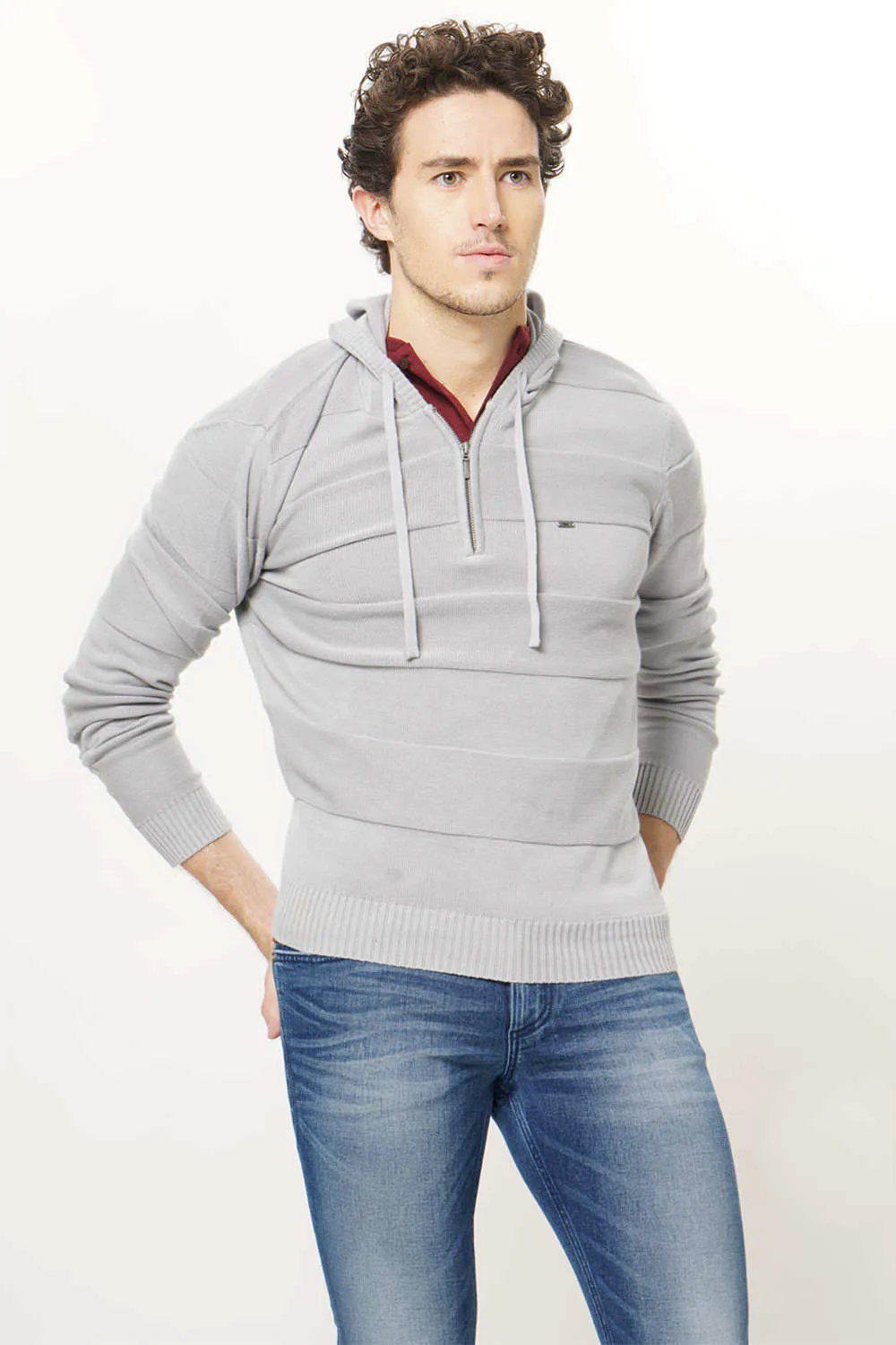 Muscle Fit Hooded Sweater