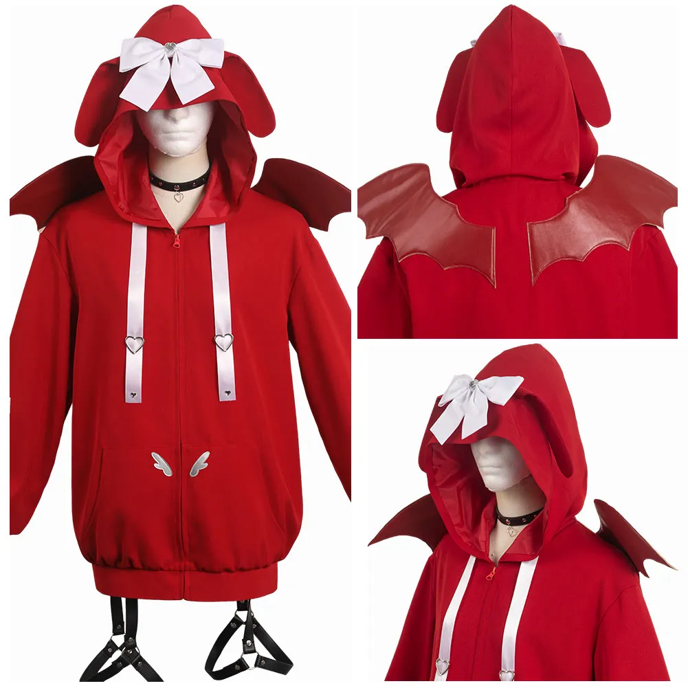 NEEDY GIRL OVERDOSE Ame-Chan KAngel Red Sweater Party Carnival Halloween Cosplay Costume