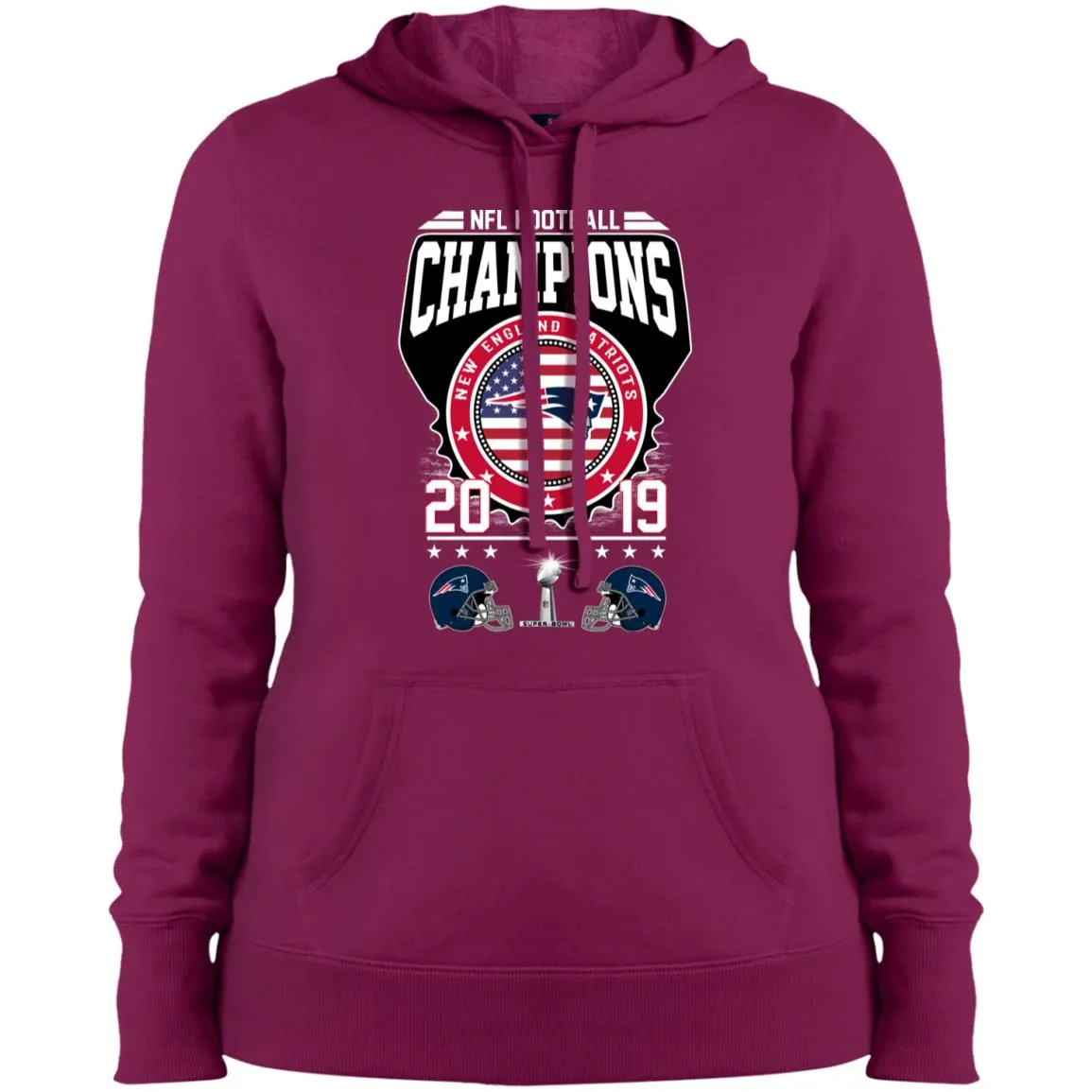 Nfl – Football Champions New England Patriots Super Bowl 2019 Women Hooded Sweatshirt