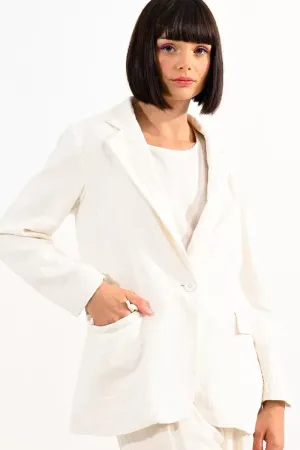 Off White Linen Jacket