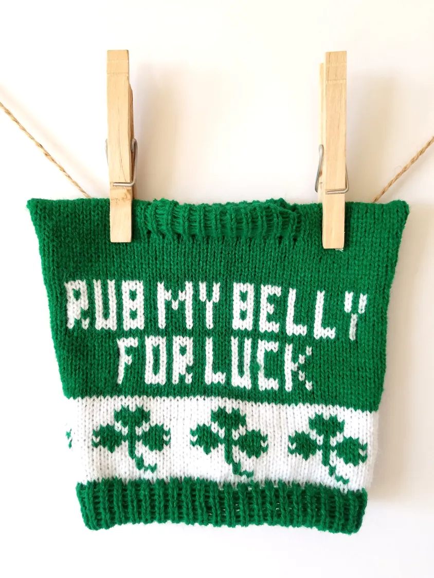 Personalized St. Patrick's Shamrock Irish Dog Sweater