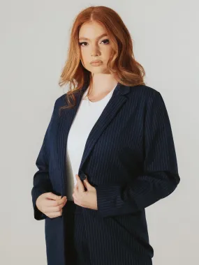 Pinstripe Blazer