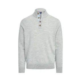 Polo Ralph Lauren Half Button Mock Light Grey Heather Mens Golf Sweater