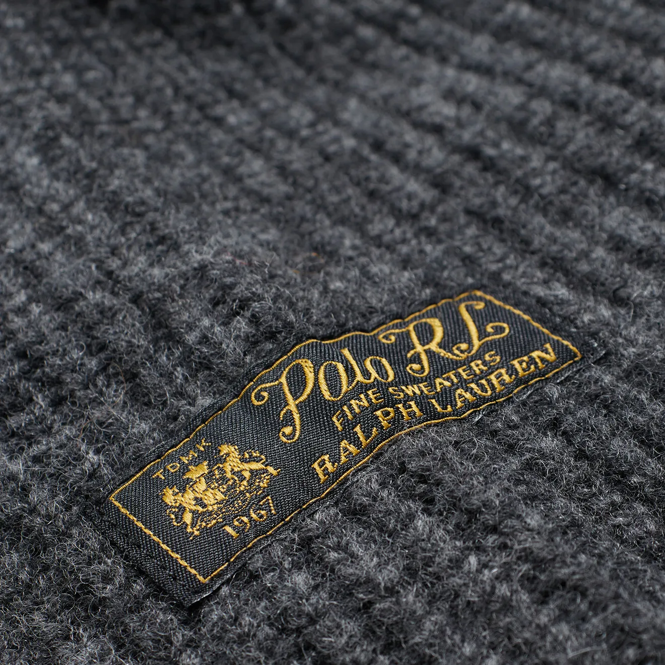 Polo Ralph Lauren Patch Knit Dark Charcoal Heather