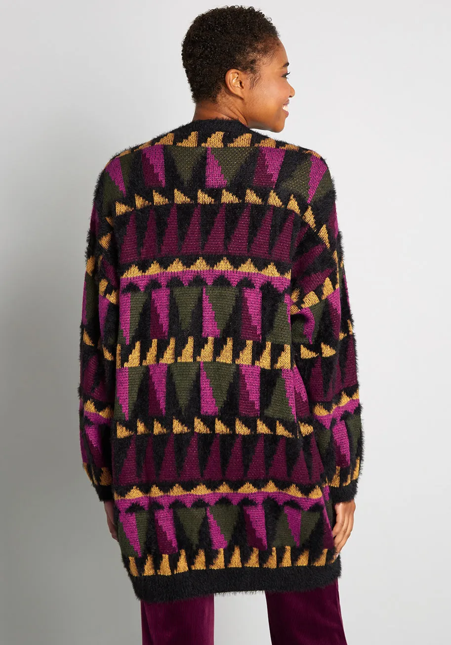 Putting The Pieces Together Sweater Coat