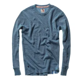 Relwen Bright Blue Bi Waffle Crewneck Shirt