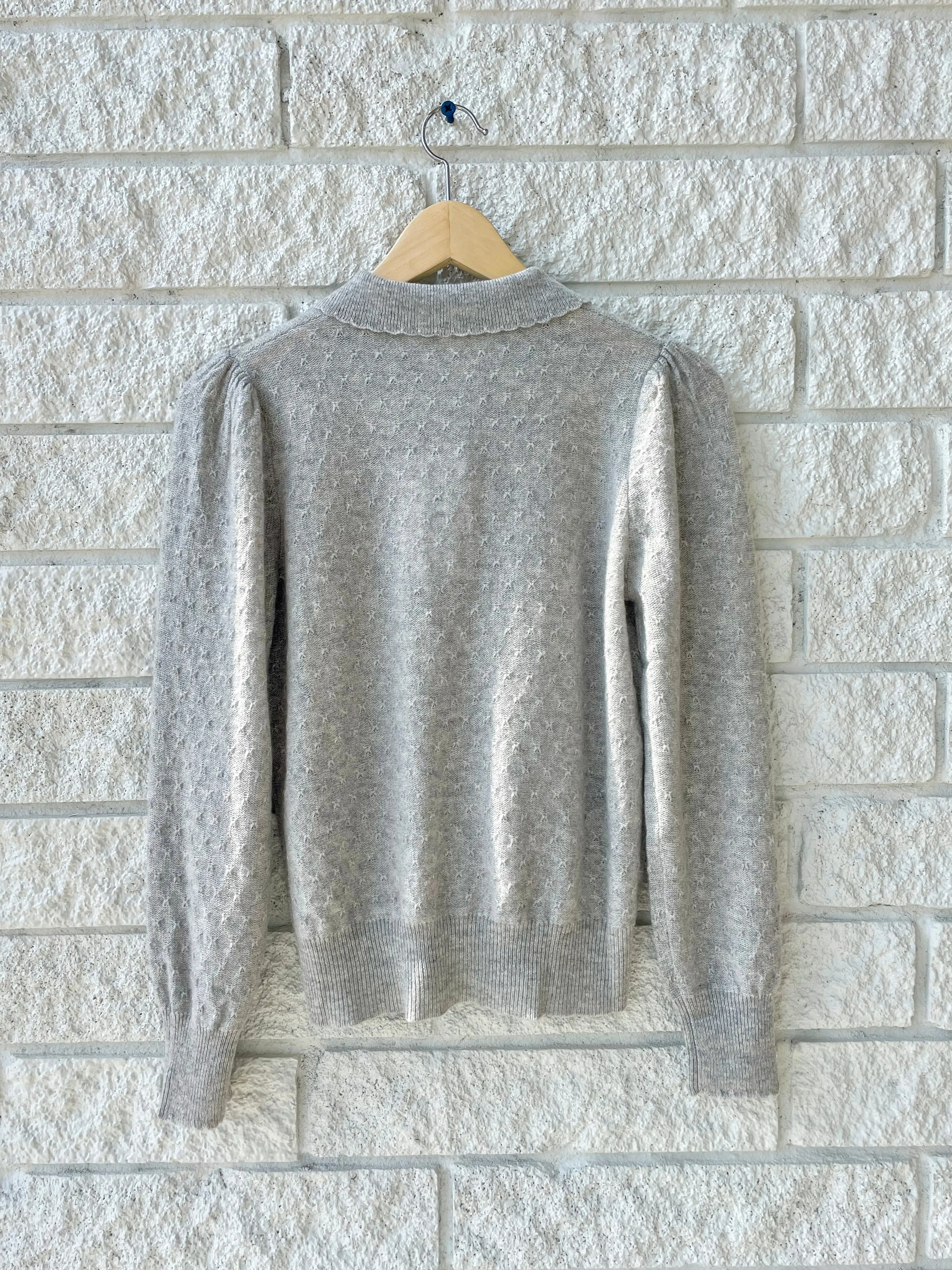 Scallop Polo Sweater