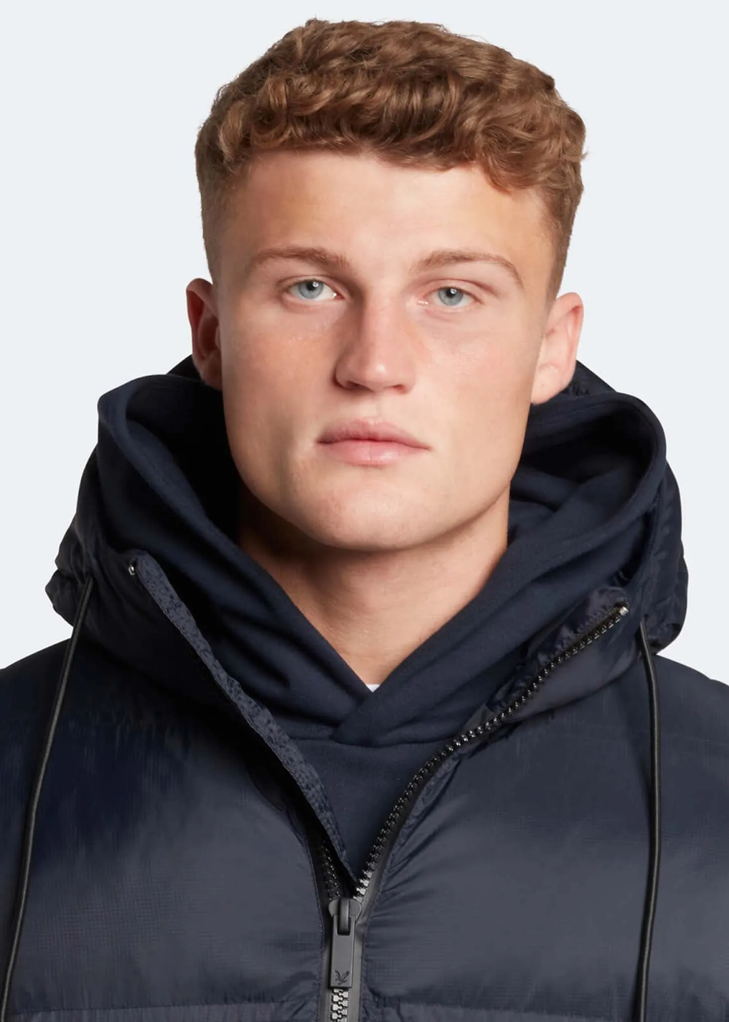 Sculptural puffer jacket - dark navy