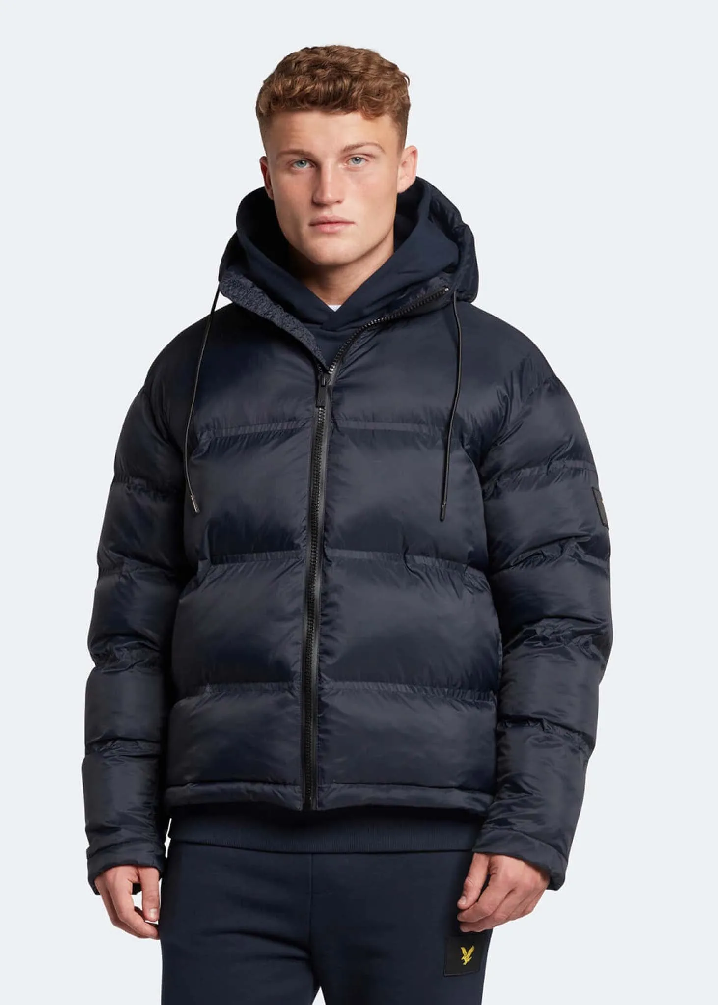 Sculptural puffer jacket - dark navy