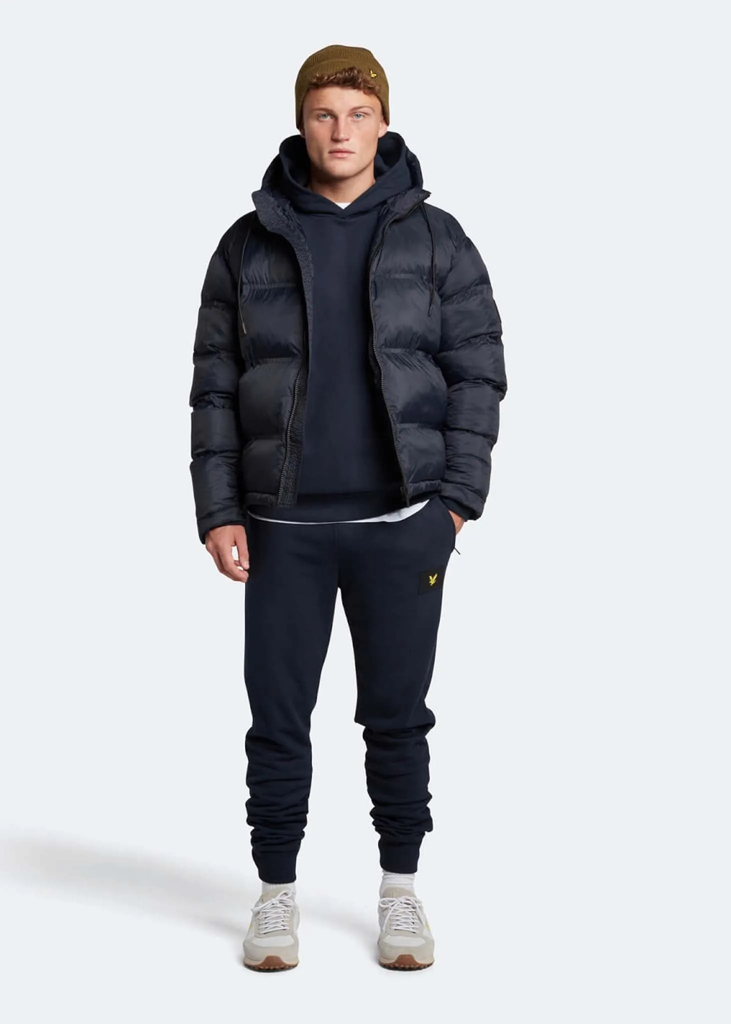 Sculptural puffer jacket - dark navy